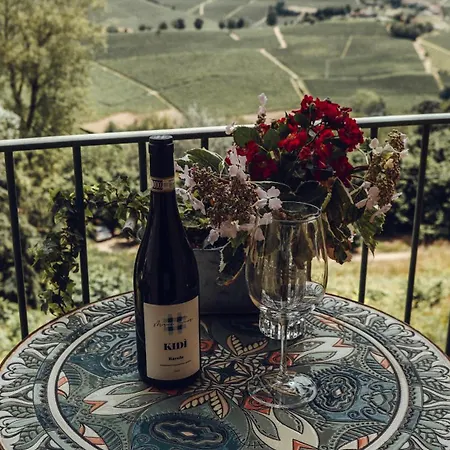Maison Typique Avec Vue Sur Les Vignes Des Langhe